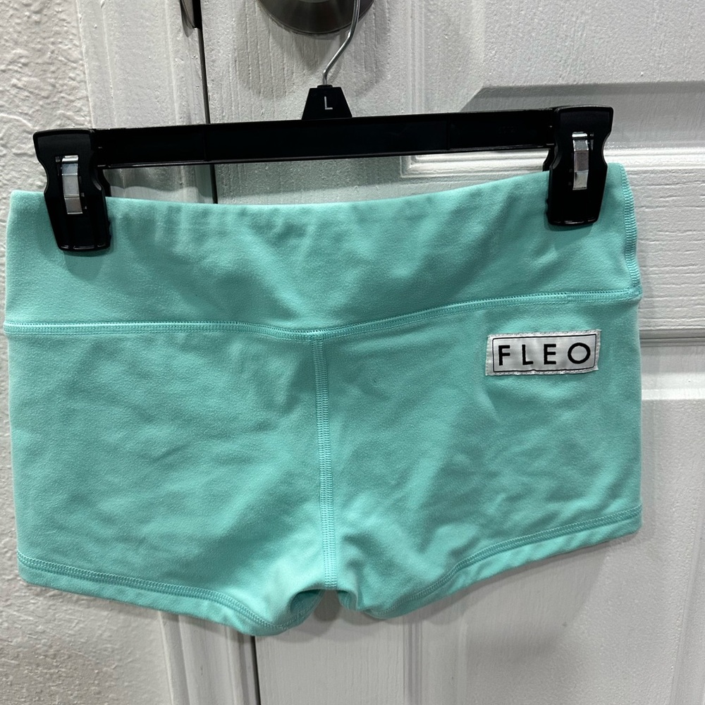Fleo Women's Mint Green Athletic Shorts